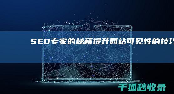 SEO专家的秘籍：提升网站可见性的技巧 (seo专家是什么意思)
